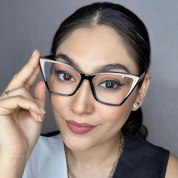 TR90Plate Foot Glasses Frame Cat Eye Anti Blue-Ray Glasses Frame Computer Glasses Frame 87221