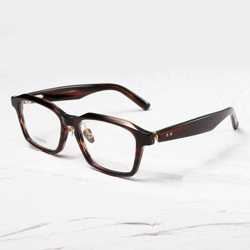 Anti-Slingshot Fashion Big Square Rim Glasses Frame Sheet Metal Eyeglass Frame Pure Titanium