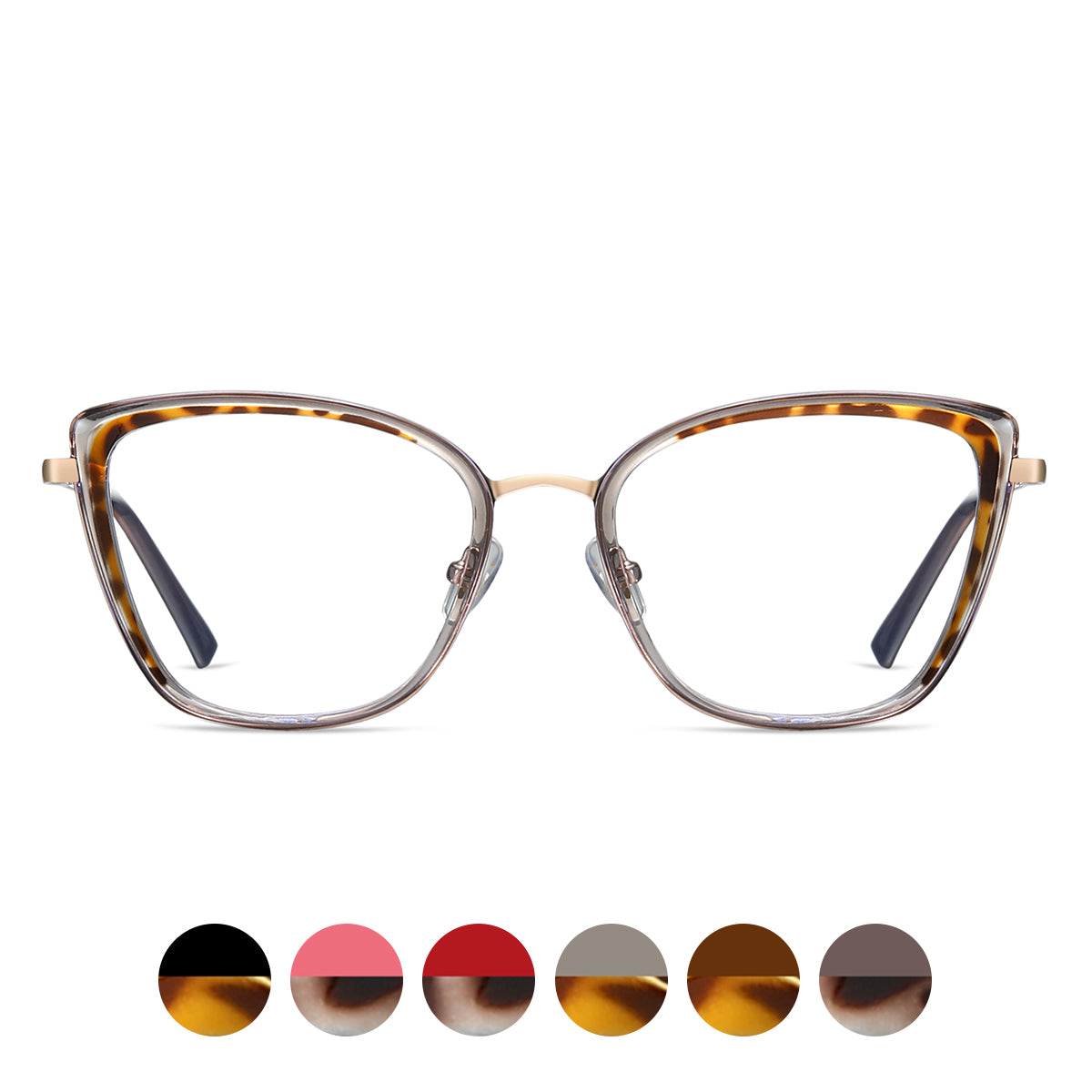 TR90Metal Optical Frame Cat's Eye Anti Blue-Ray Glasses Frame Computer Radiation Protection Glasses 87260