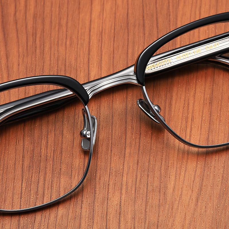 Pure Titanium Plate Eyebrow Frame Frame Handmade Frame Eyebrow Frame