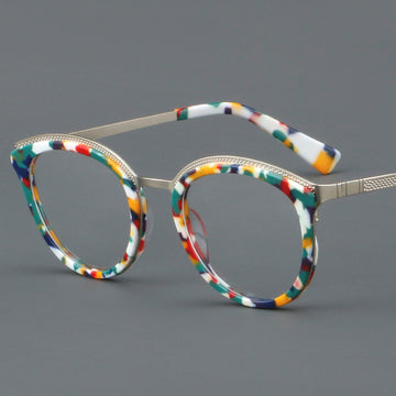 New Sheet Metal Eyeglass Frame Metal Bare Face Large Frame Cat's Eye 1033