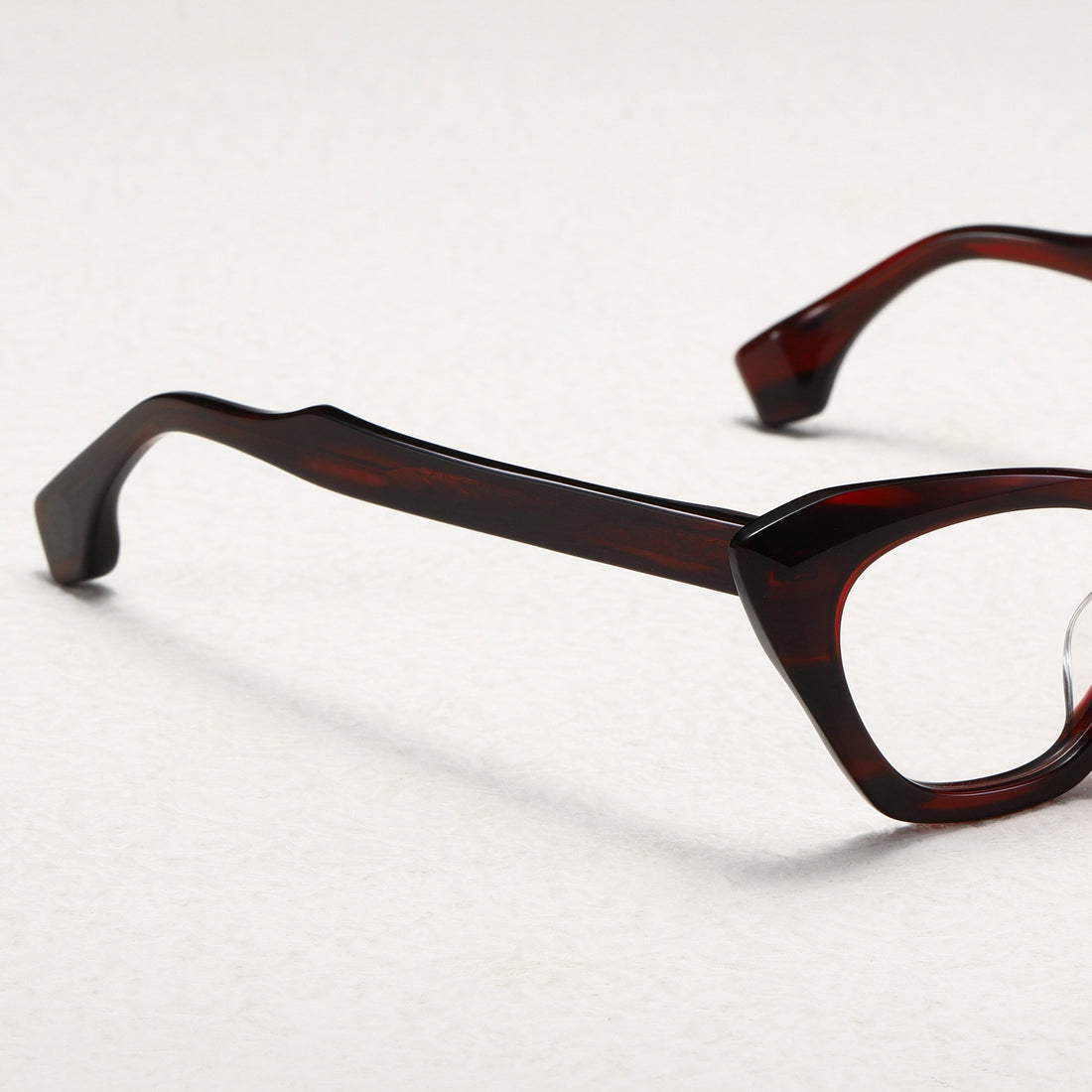 New Thick Material Plate Butterfly Mirror Leopard Print Glasses Frame Retro Fashion Ink