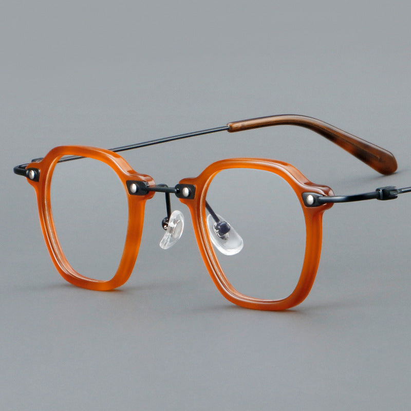 New Small round Rim Plate Glasses Retro Glasses Rim Metal 86029