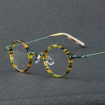New Small round Rim Plate Glasses Retro Metal 86012