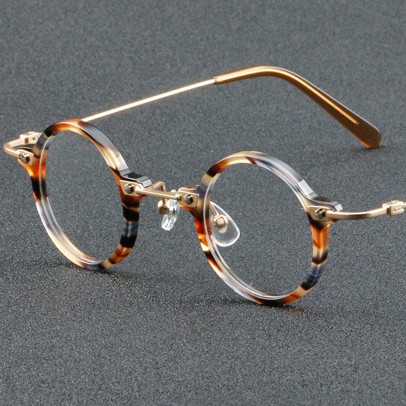 New Small round Rim Plate Glasses Retro Metal 86012