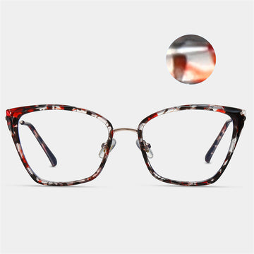 TR90Anti-Blue Light Glasses Cat Eye Glasses Frame Metal Spectacle Foot Full Rim Frame Glasses 87257