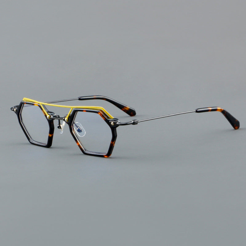 New Pure Titanium Plate Glasses Retro Frame 309