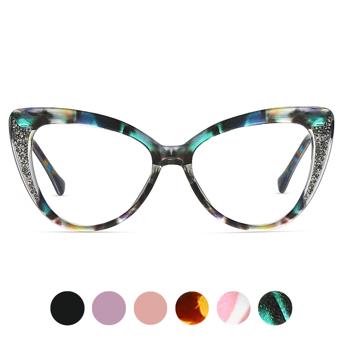 Cat's Eye Glasses TR90Glasses Frame Hot Selling Product Glasses ins Trendy Glasses Frame Anti-Blue Light 87301