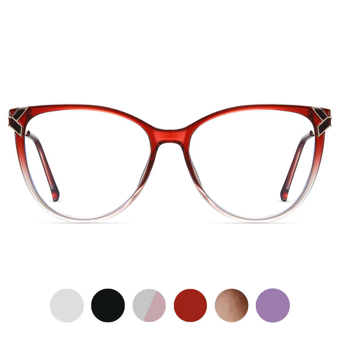 TR90Glasses Frame Cat Eye Radiation Resistant Computer Glasses 87057
