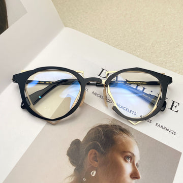 Pure Titanium Glasses Rim Anti-Blue Light Glasses Frame Personality Fashion MM0045