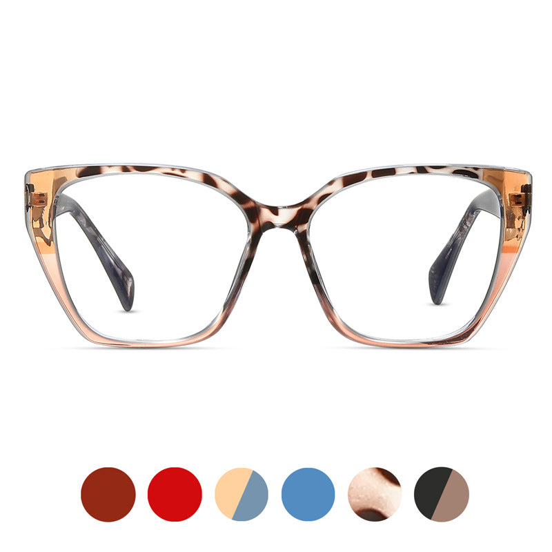 Butterfly Plate Foot Glasses Frame TR90Glasses Frame ins Color Matching Trendy Glasses Anti-Blue Light Glasses 87220