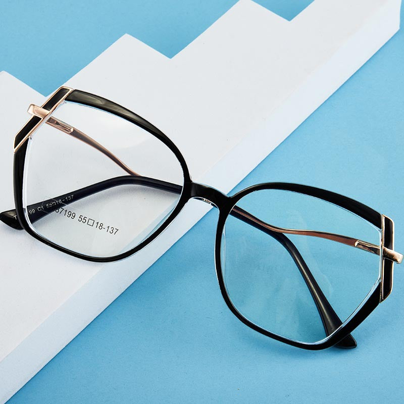 Metal Spring Glasses Anti-Blue Light Glasses Glasses Frame for Computer 87199