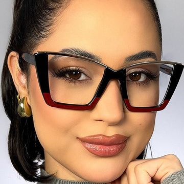 Square TR90Plate Glasses Frame TR90Glasses Frame ins Trendy Glasses Anti-Blue Light Glasses 87252