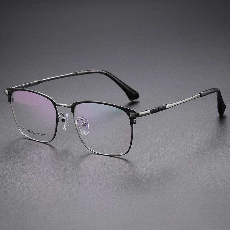 Pure Titanium Full Frame Eyebrow Line Fashion Business Xiaohongshu High Quality Anti-Blue Light Glasses 5002