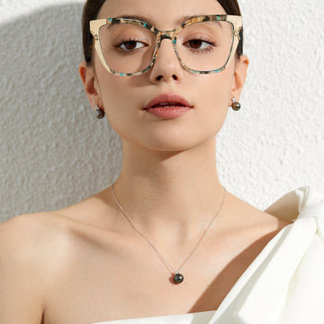Stick-on Crystals Butterfly Box Hot Selling Product TR90Glasses Frame ins Trendy Glasses Frame Anti-Blue Light Glasses 87312