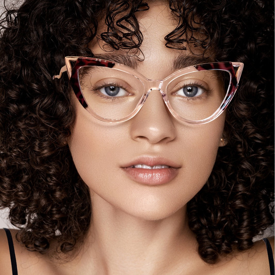 Cat's Eye Metal Optical Frame TR90Glasses Frame ins Trendy Glasses Frame Hot Sale Anti-Blue Light Glasses 87307