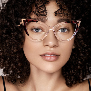 Cat's Eye Metal Optical Frame TR90Glasses Frame ins Trendy Glasses Frame Hot Sale Anti-Blue Light Glasses 87307