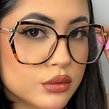 Metal Spring Glasses Anti-Blue Light Glasses Glasses Frame for Computer 87199