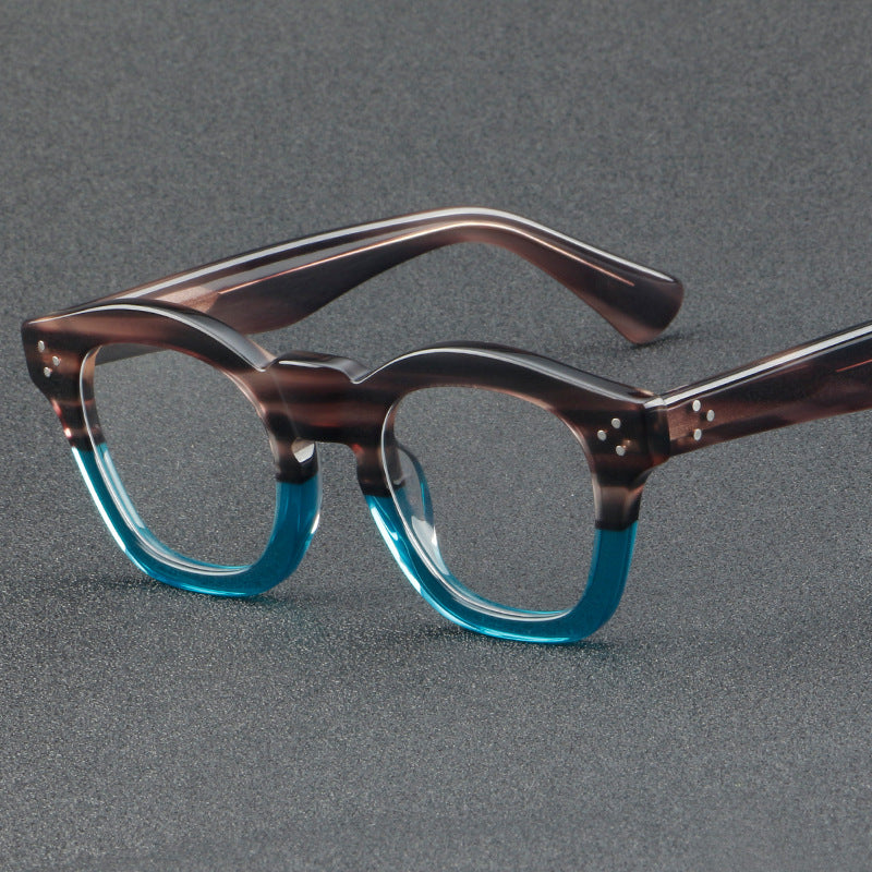Plate Glasses Retro Frame Thick Patchwork Personality Fashion Trend 1127