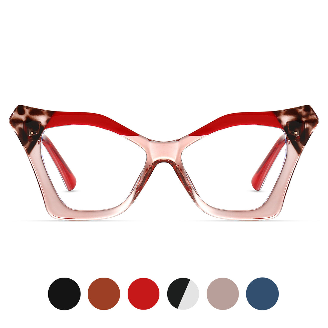 Square TR90Plate Glasses Frame ins Trendy Glasses Frame Anti-Blue Light Glasses 87291
