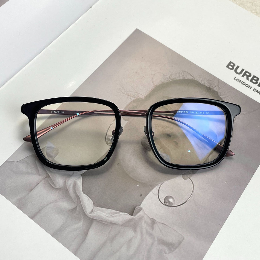 Handmade Pure Titanium Plate Ultra Light Glasses Frame