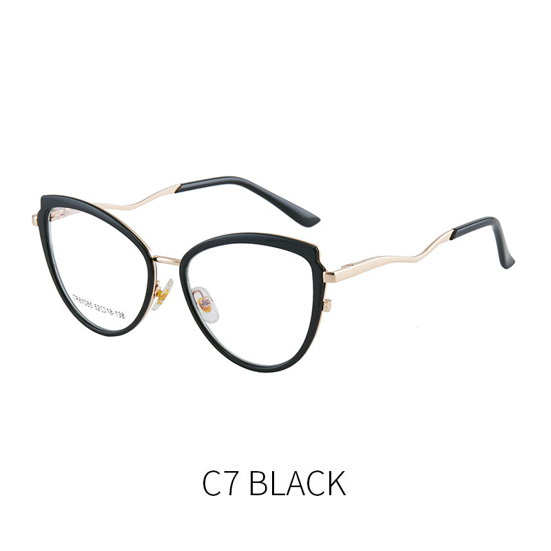 TR90Glasses Frame Cat Eye Glasses Anti-Blue Light Glasses 87085