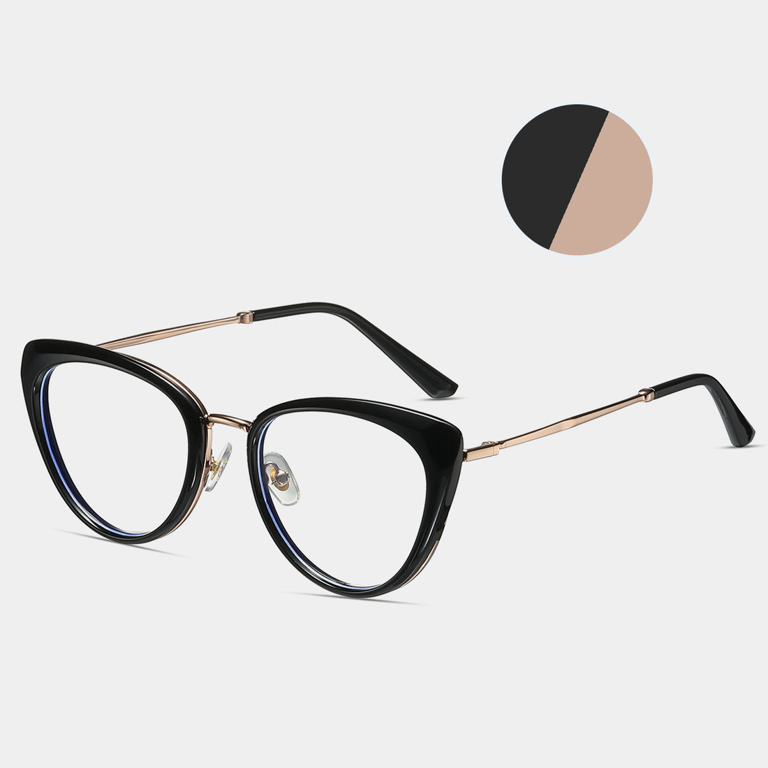 Metal Cat Glasses Spectacle Foot Glasses Frame 87007