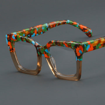 Foreign Trade Thick Plate Glasses Patchwork Retro Frame 882285