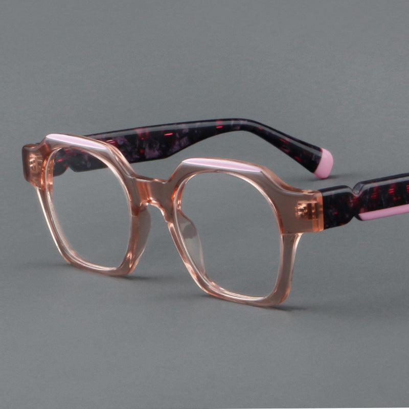 Plate Glasses Hot Sale Retro Square Frame Personality Fashion 25002