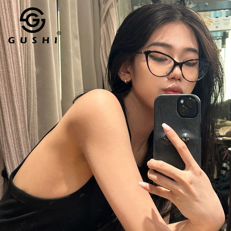 New Women's Anti-Blue Light Glasses Personality High-Grade Myopia TR90Glasses Frame