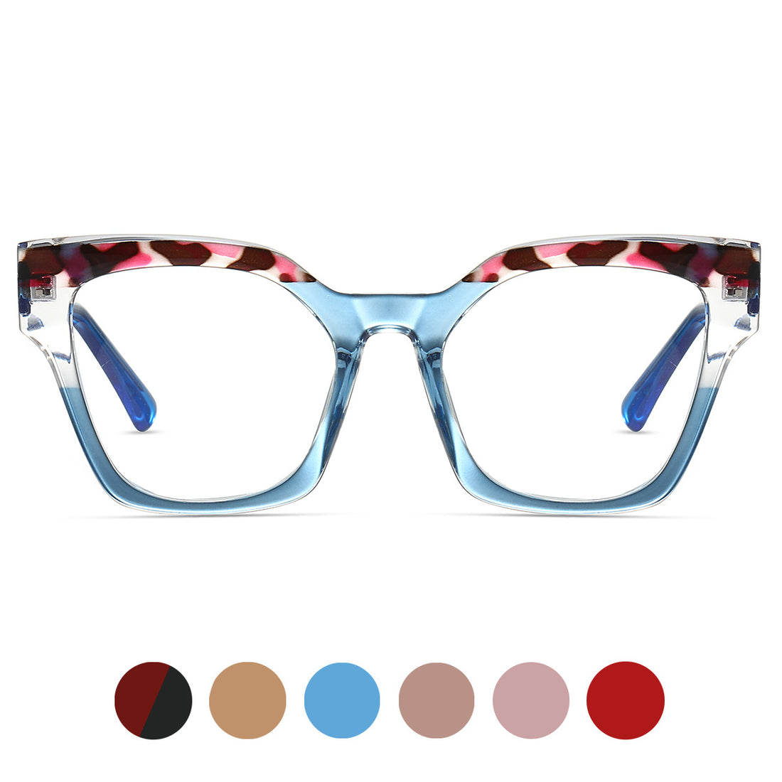 Square glasses frame TR90Glasses ins Trendy Glasses Frame Hot Selling Product Anti-Blue Light Glasses 87311