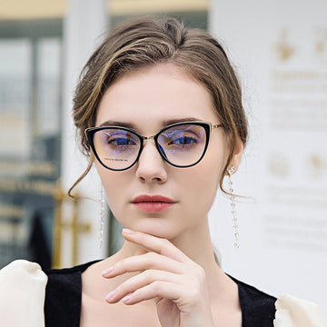 TR90Frame Glasses Cat Eye Glasses Frame Personality Retro Glasses Frame 87019