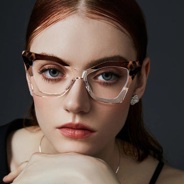Square TR90Plate Glasses Frame ins Trendy Glasses Frame Anti-Blue Light Glasses 87291