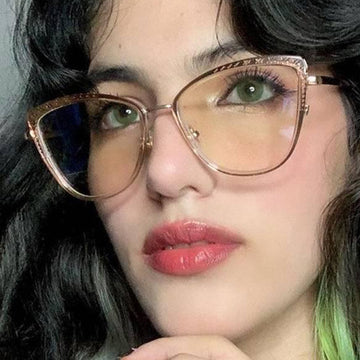 TR90Glasses Frame Cat Eye Glasses Anti-Blue Light Glasses 87085