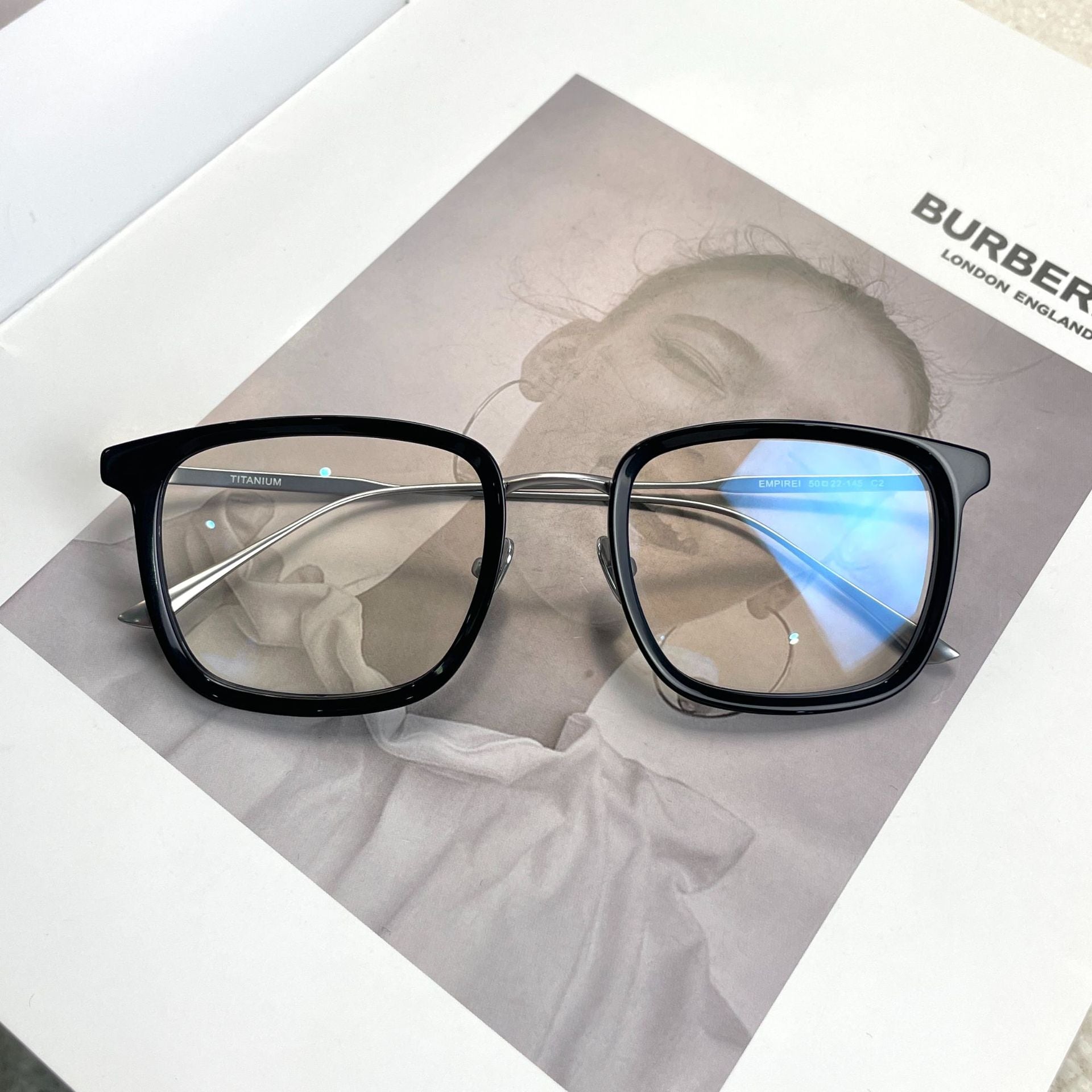 Handmade Pure Titanium Plate Ultra Light Glasses Frame