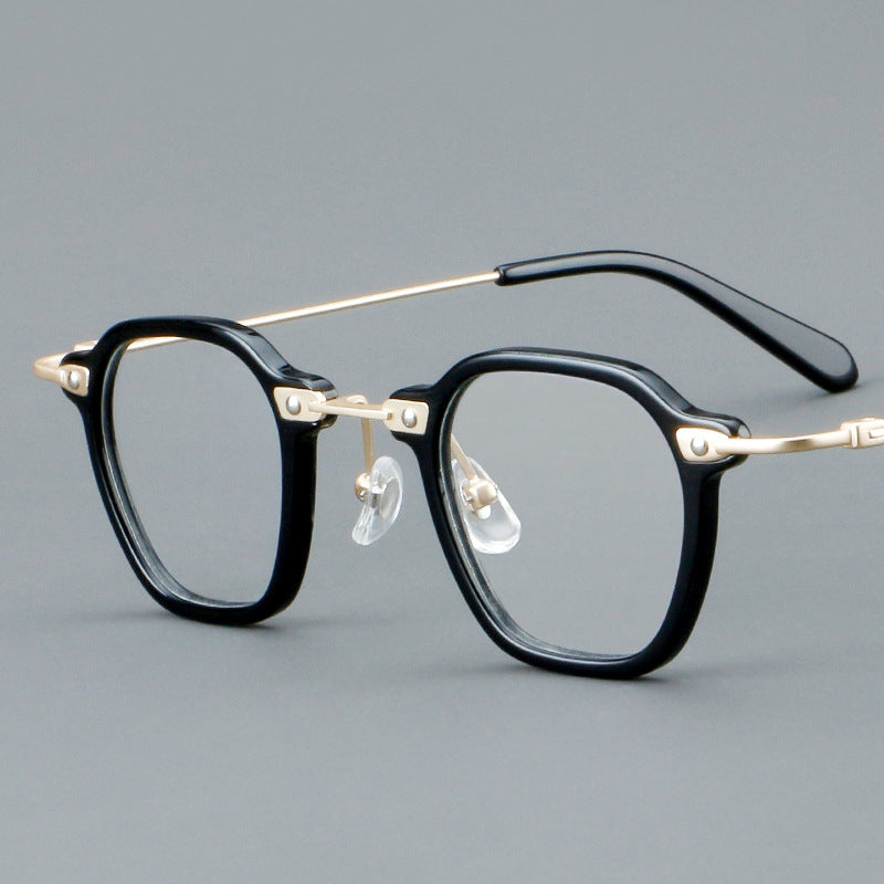 New Small round Rim Plate Glasses Retro Glasses Rim Metal 86029