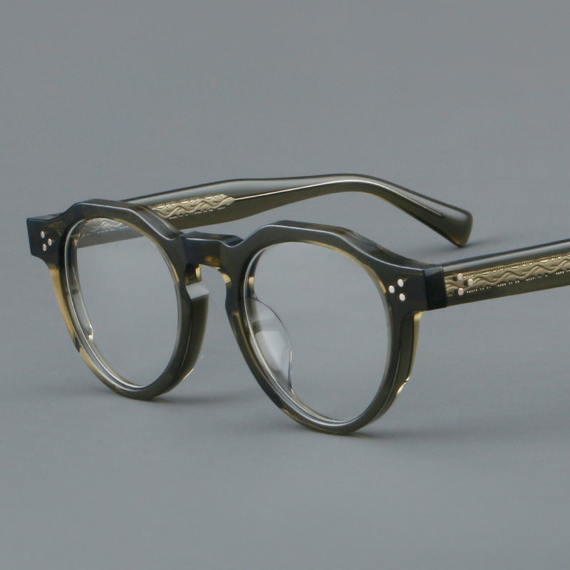 Plate Glasses Retro Frame Hawksbill 516