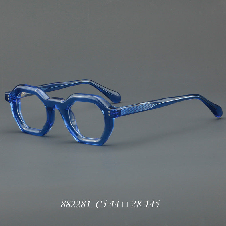 Thick Plate Glasses Patchwork Retro Frame 882281