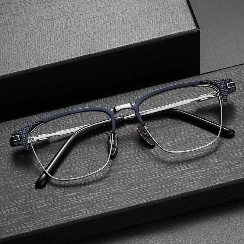 Business Full Frame Popular Pure Titanium Eyebrow Glasses Frame S-02T