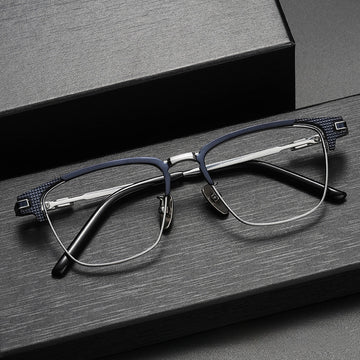 Business Full Frame Popular Pure Titanium Eyebrow Glasses Frame S-02T