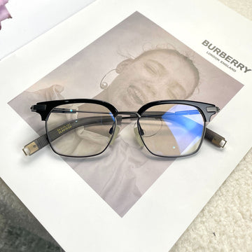 Crime of Rage  Business Casual Pure Titanium Eyebrow Frame Glasses Frame Myopia Can Be Equipped with Height Number Anti-Blue Light