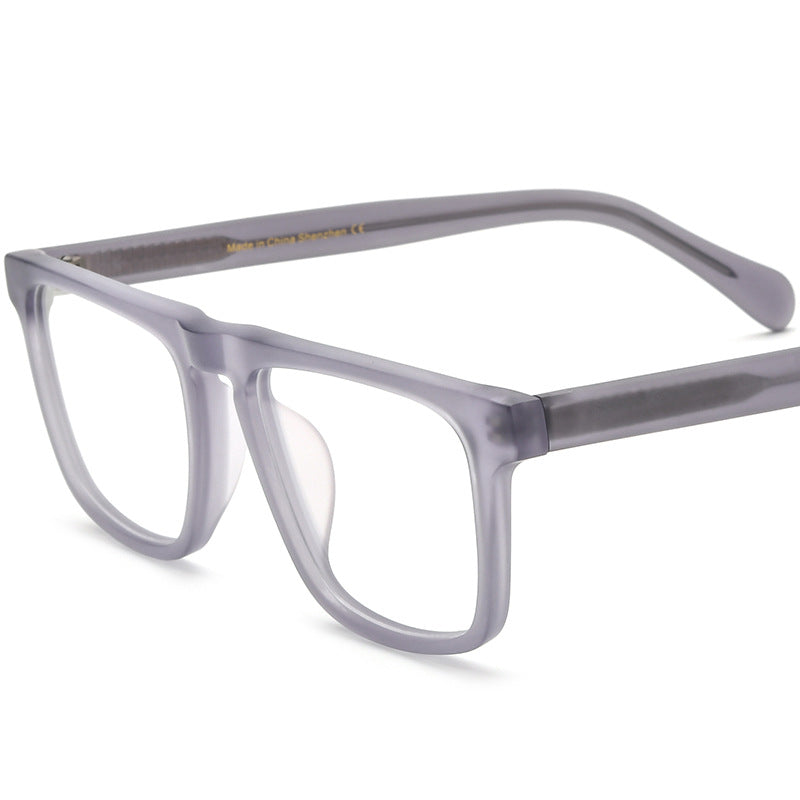 New Multi-Color Frosted Square Plate Glasses Frame Men's and Women's Similar Glasses Glasses Anti-Blue Light Glasses Frame