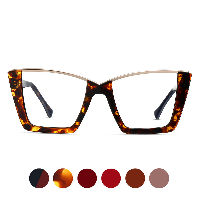Square TR90Plate Glasses Frame TR90Glasses Frame ins Trendy Glasses Anti-Blue Light Glasses 87252