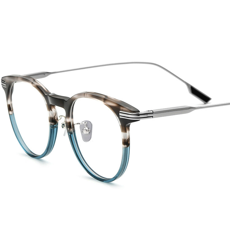 Pure Titanium Ultra Light Protection against Blue Light Radiation Glasses Myopia Frame Handmade Plate Frame Men and Women New