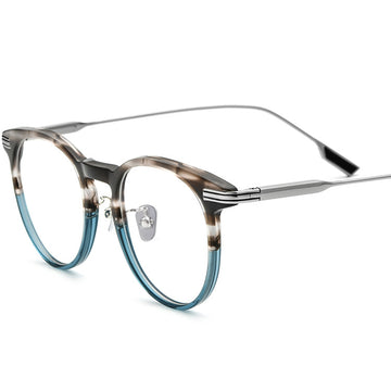 Pure Titanium Ultra Light Protection against Blue Light Radiation Glasses Myopia Frame Handmade Plate Frame Men and Women New