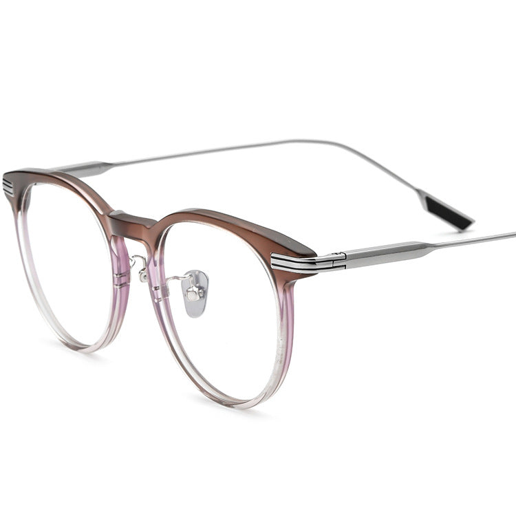 Pure Titanium Ultra Light Protection against Blue Light Radiation Glasses Myopia Frame Handmade Plate Frame Men and Women New