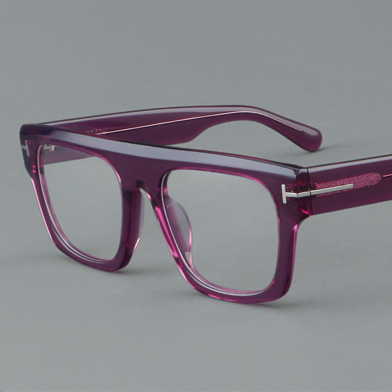 Factory Direct Plate Glasses Retro Frame Large Frame 1311